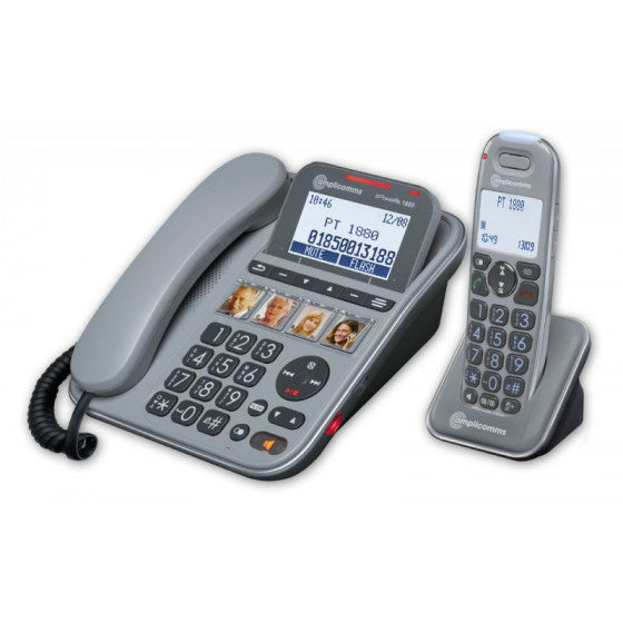 Amplicomms - Téléphone Amplifié PowerTel 2880 COMBI