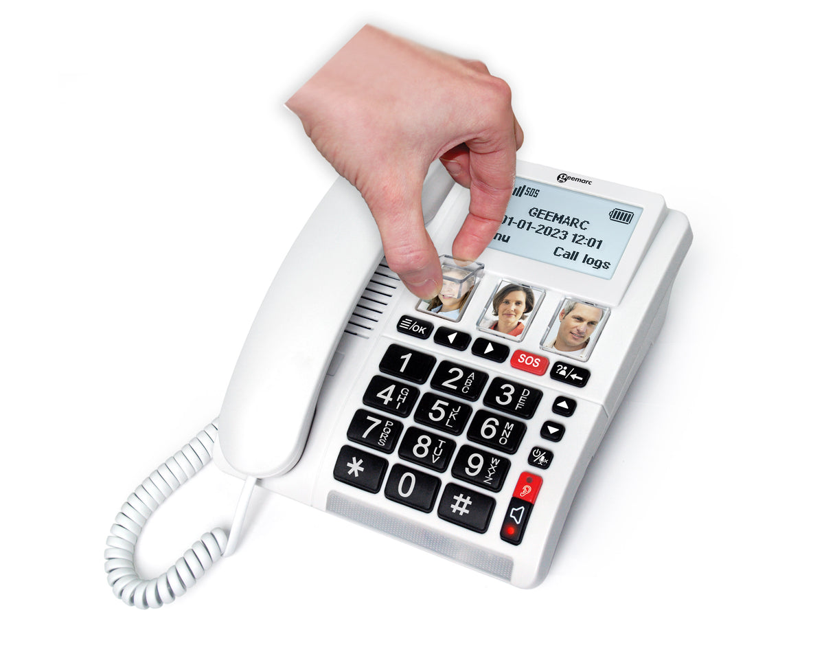 Téléphone appel d'urgence Geemarc CL9000 | Téléphones Seniors ...