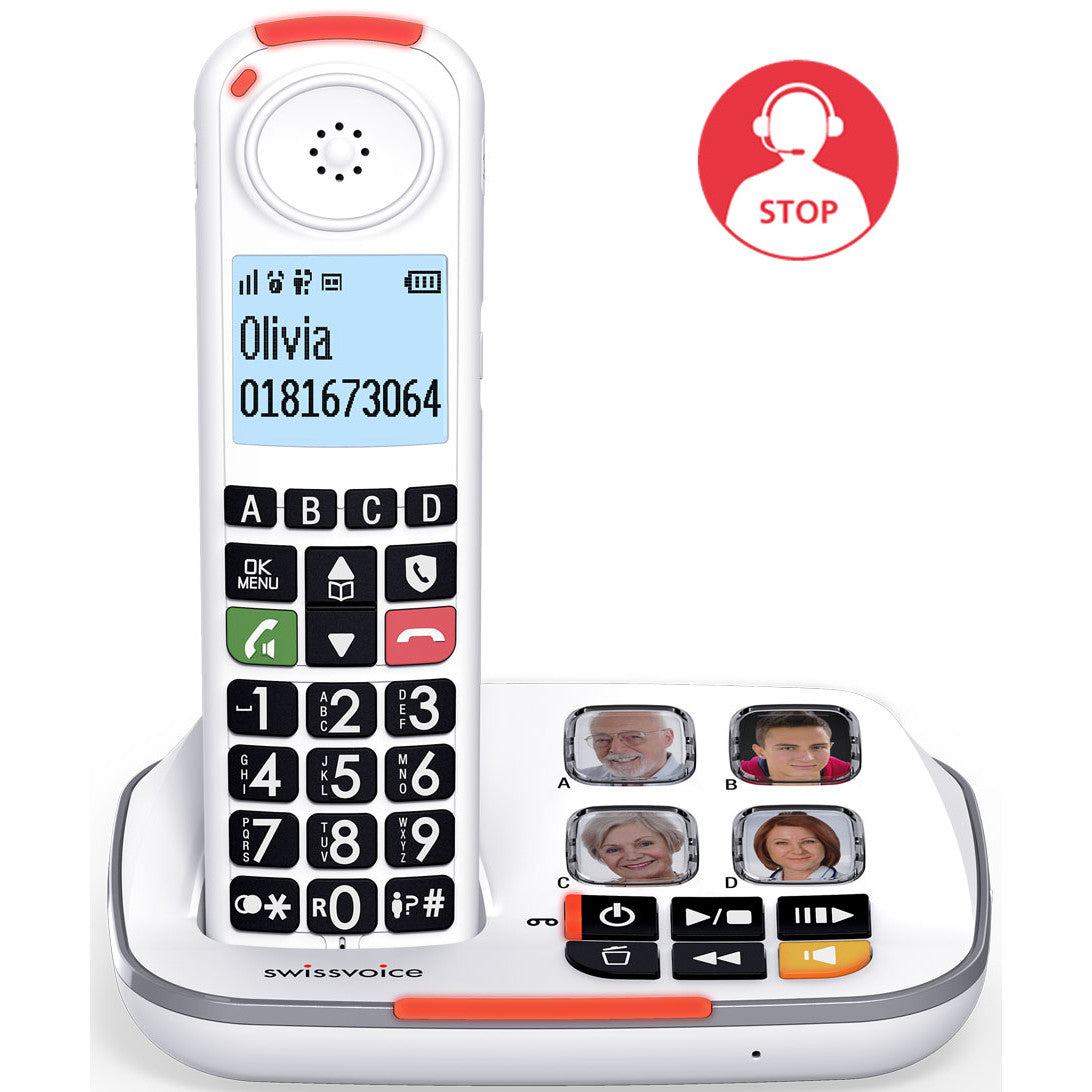 Amplicomms BigTel 1582 Duo, téléphone DECT sans Fil à Grosses